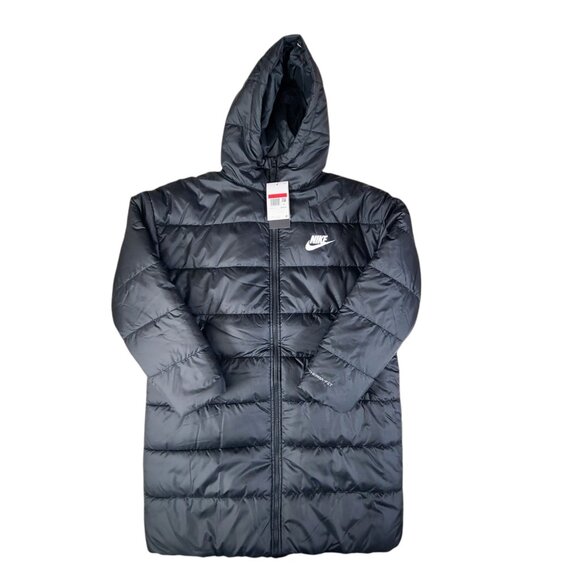 Nike Sportswear Metro Puffer Therma-FIT Loose Hooded Parka Women Large Black NWT - Picture 1 of 11
